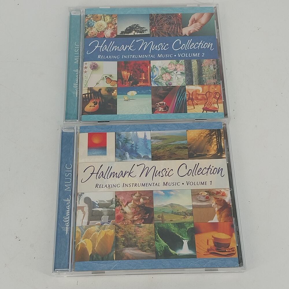 Hallmark Music Collection Vol. 1 & Vol. 2 2 CD Relaxing Instrumental Music 1990s